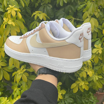 Triple Beige Customs air force 1