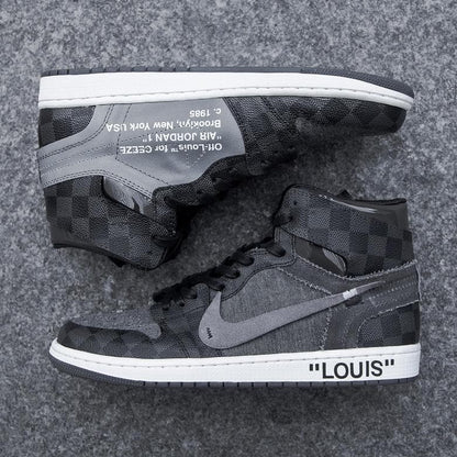 CUSTOM AIR JORDAN 1 X OFF-WHITE XLV GREY
