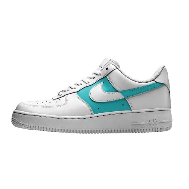 Custom Air Force 1 Two tone turquoise