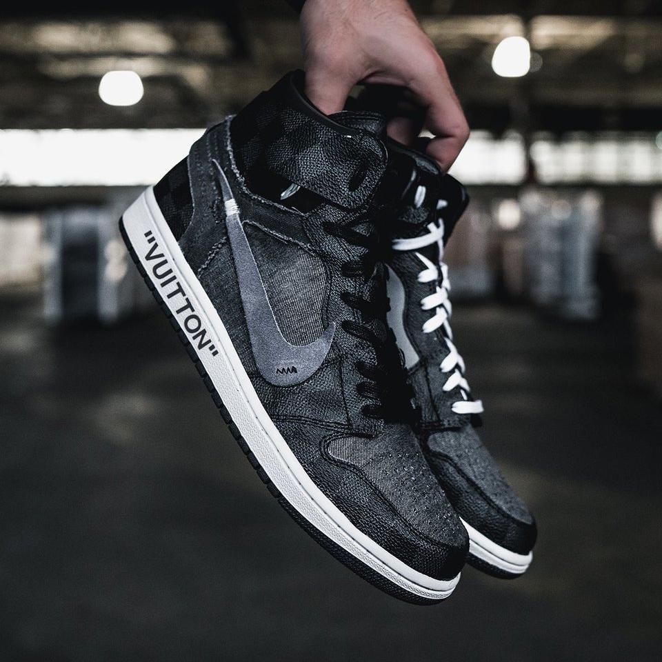 CUSTOM AIR JORDAN 1 X OFF-WHITE XLV GREY