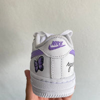 Custom Air Force 1 purple Butterflies