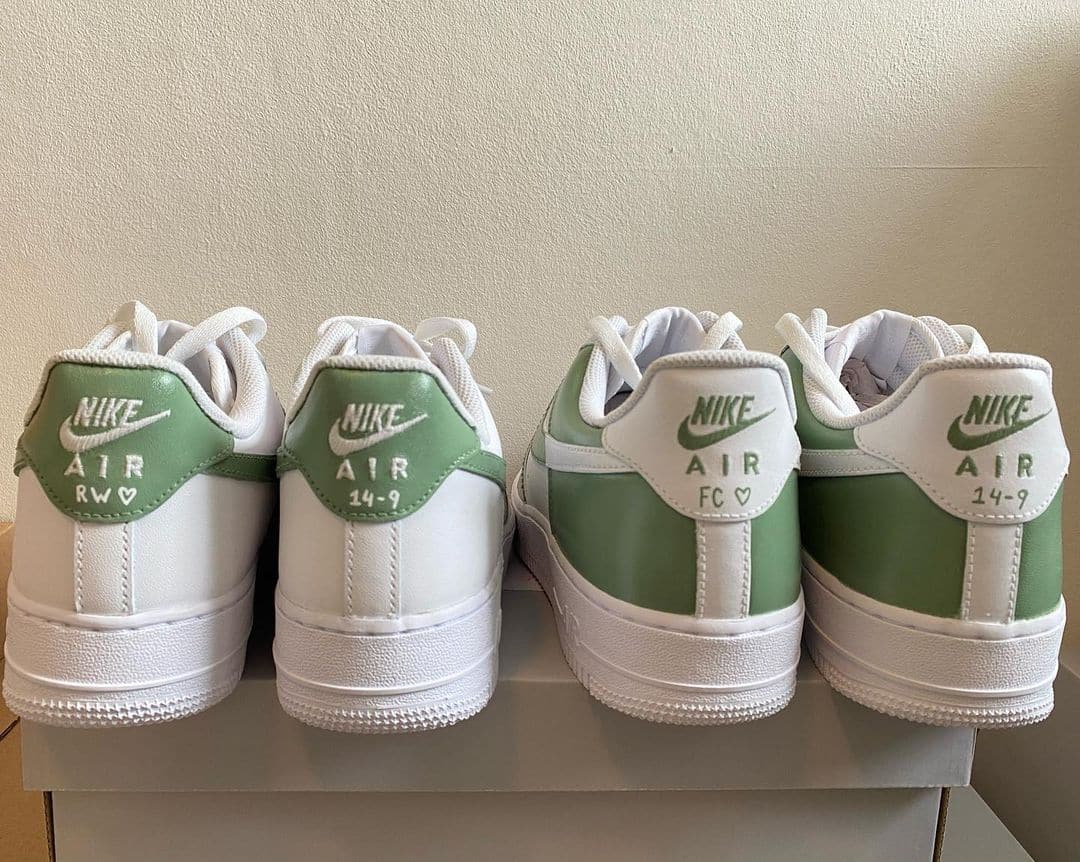 Custom Air Force 1 Green colourblock