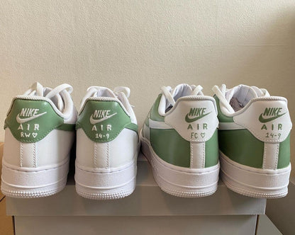 Custom Air Force 1 Green colourblock