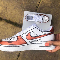 Custom Air Force 1 Cartoon Rose Gold