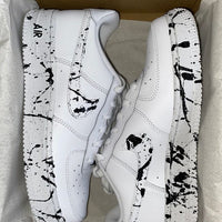 Custom Air Force 1 black Splatter