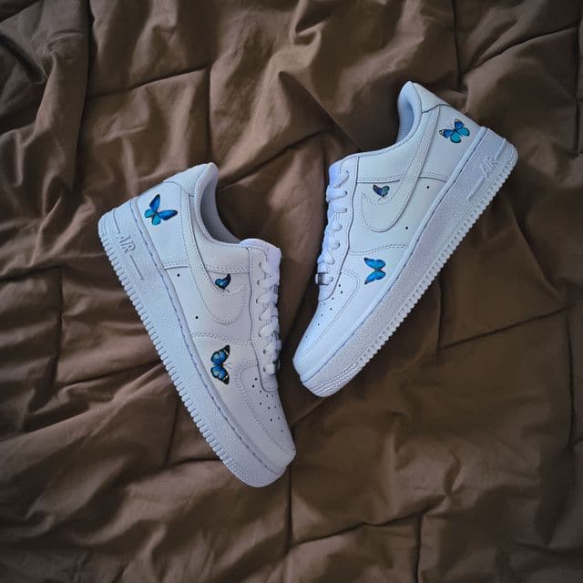 Blue Butterfly Nike Air Force 1