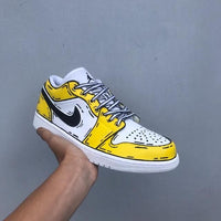 Custom Air Jordan 1 Cartoon Yellow