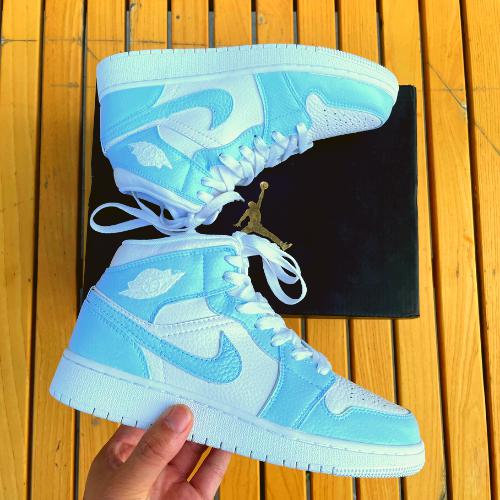 Custom Air Jordan 1 X Baby Blue