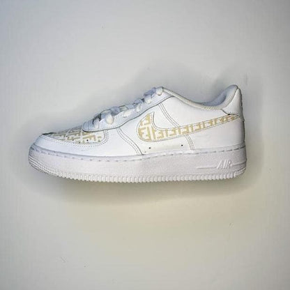 Custom Air Force 1 Cream Fendi