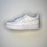 Custom Air Force 1 Cream Fendi