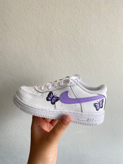 Custom Air Force 1 purple Butterflies