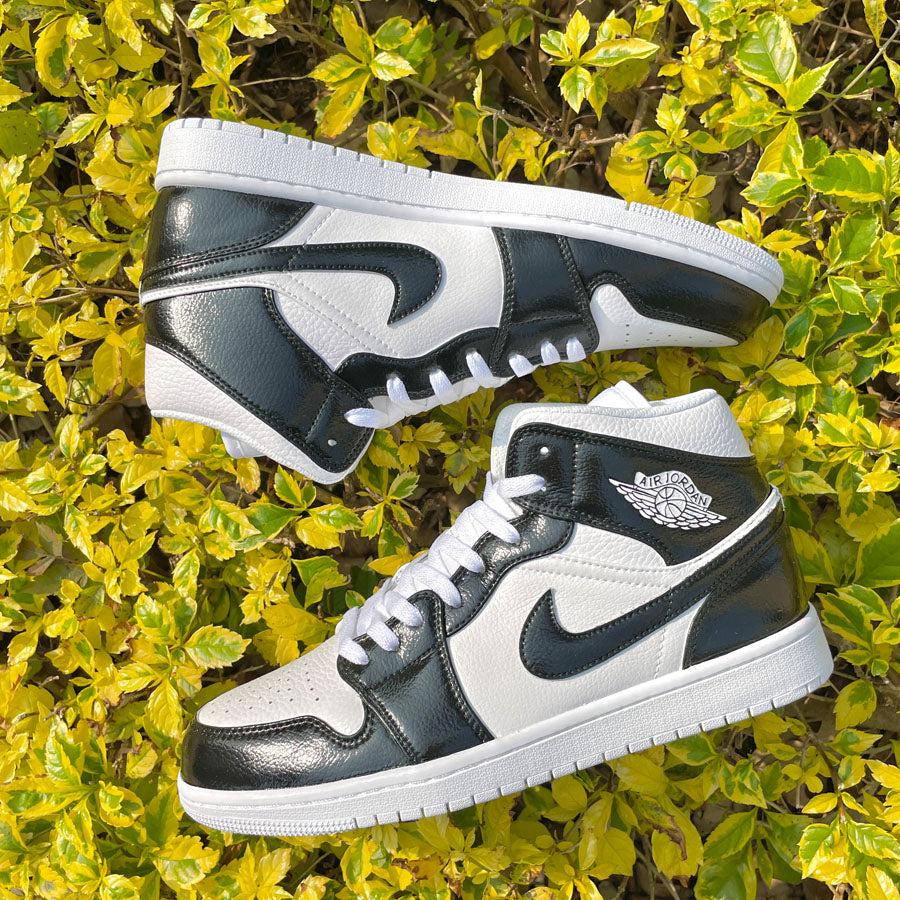 custom air jordan 1 black