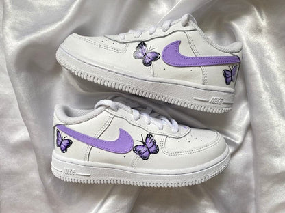 Custom Air Force 1 purple Butterflies