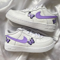 Custom Air Force 1 purple Butterflies