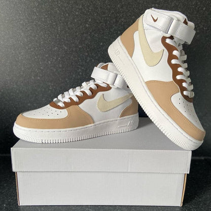 Zona Mocha Mids Custom Air Force 1's