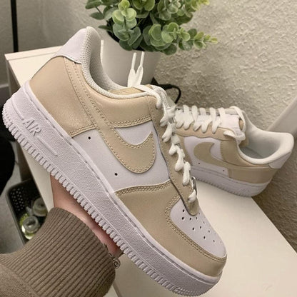 Tan Cream Custom Air Force 1