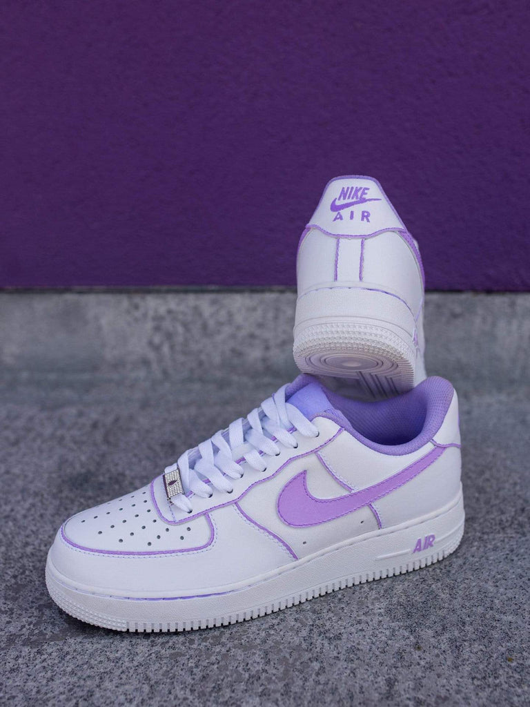 Sassy Mood Collection AF1 Lilac Purple Outline Air Force 1