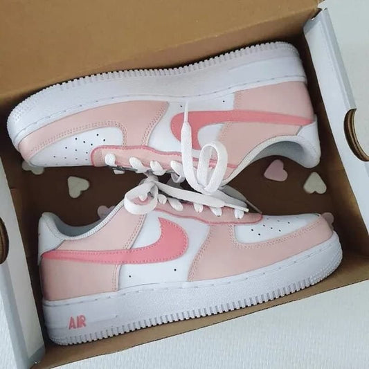 Custom Air Force 1 First Crush Pink