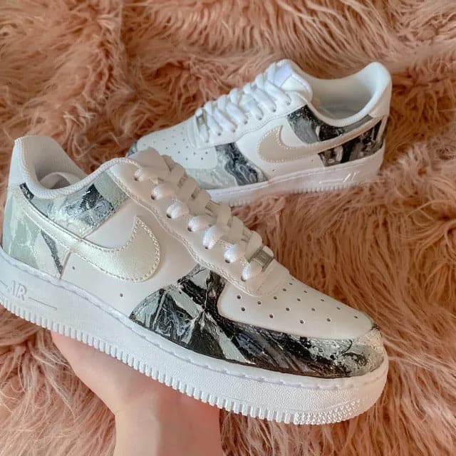 Custom HydroDipped Air Force 1s