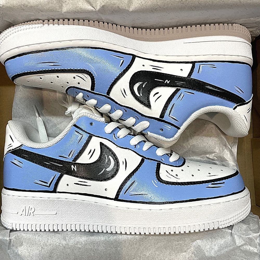 Custom Air Force 1 X Cartoon Blue