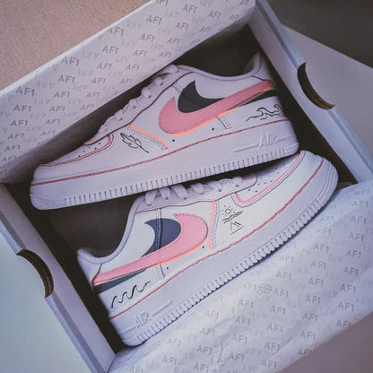 Pink Personalized Nike Air Force 1
