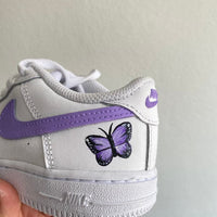 Custom Air Force 1 purple Butterflies