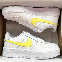 Beige Nike Air Force 1 Custom Sneakers Shoes