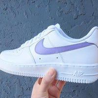 Custom Air Force 1 Violet Swoosh