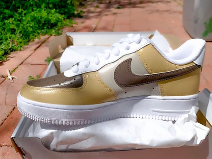 Hand-painted Neutral Tones Custom Air Force 1