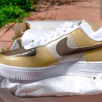 Hand-painted Neutral Tones Custom Air Force 1