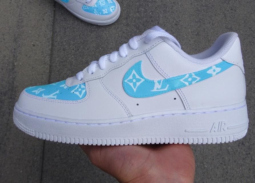 Custom Air Force 1 Blue LV