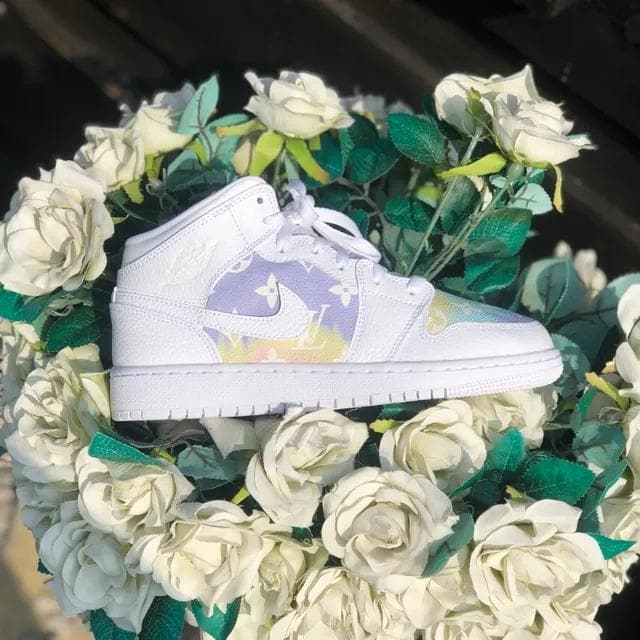 Custom Air Jordan 1 Pastel Monogram LV