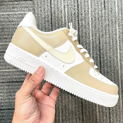 Custom Air Force 1 X Gradient beige