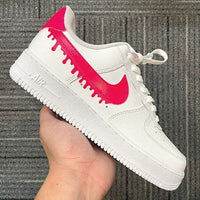 Custom Air Force 1 X Drip Red Colour