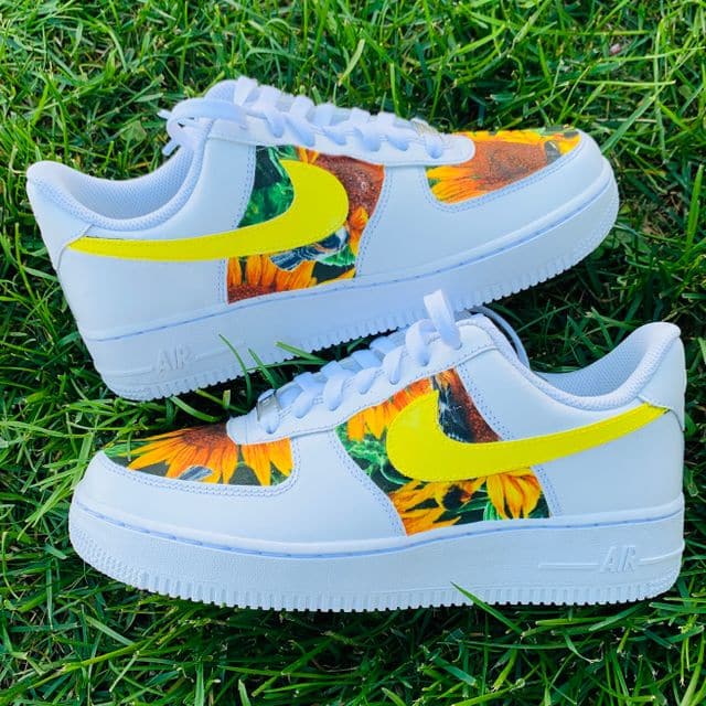 Vibrant Sunflower Air Force 1