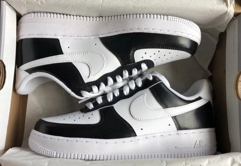 Custom Black&white Nike Air Force 1
