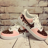 Custom Air Force 1 Pretty In Pink Louis Vuitton