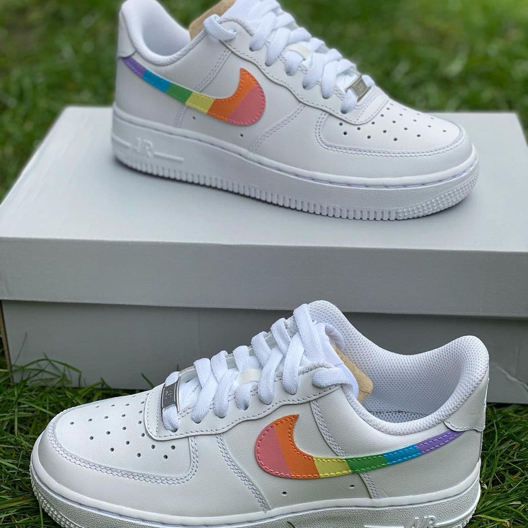 Custom Rainbow Trademark AF1’s