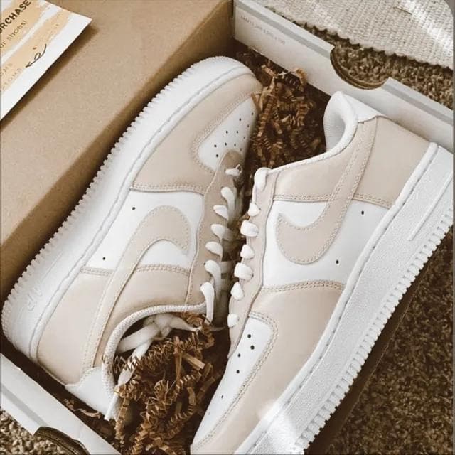 Custom Air Force 1 Low Tan