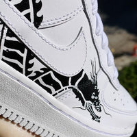 Custom Air Force 1 Dragon White Black
