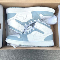 Custom Air Jordan 1 X Gray green