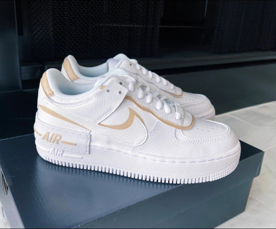 custom nike air force 1 beige tan earth neutral colors