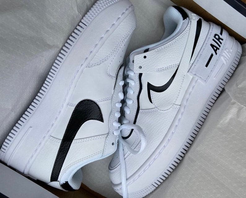 Custom Black Air Force 1 Shadows