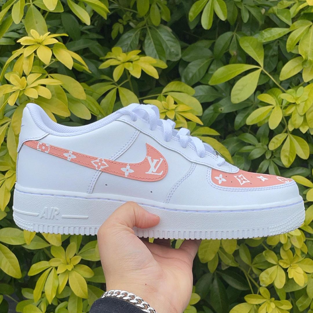 Pink LV Air Force 1