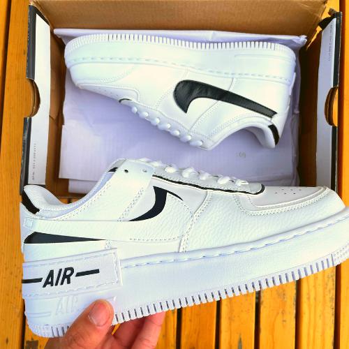 Custom Air Force 1 X Shadow Black Colour