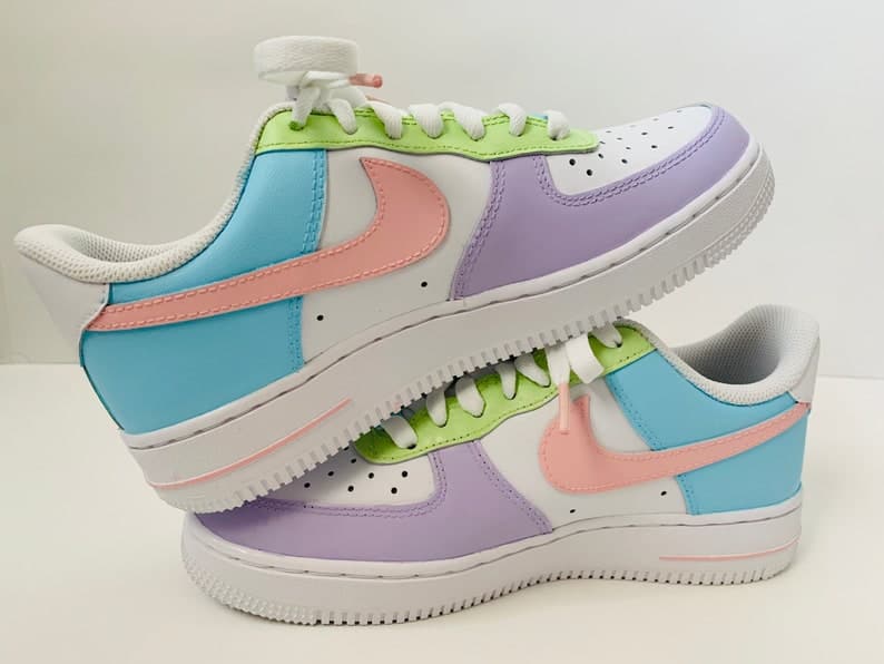 Pastels Custom Air Force 1's water Resistant