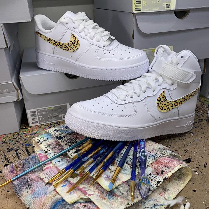 Cheetah Print Custom Air Force 1 Mid