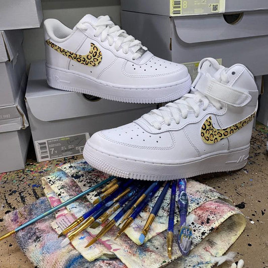 Cheetah Print Custom Air Force 1 Mid