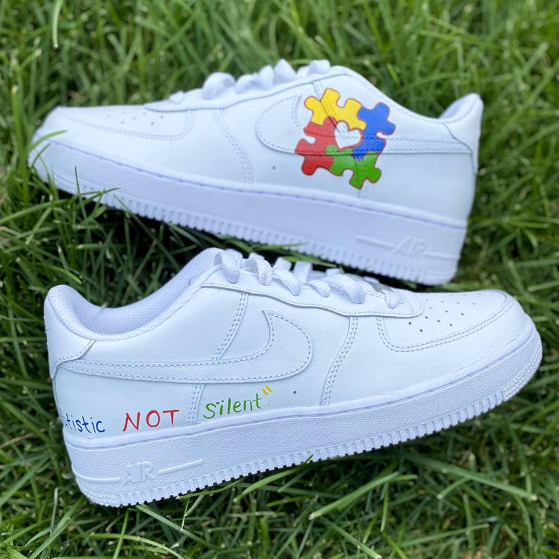 Custom Air Force 1 Autism Awareness