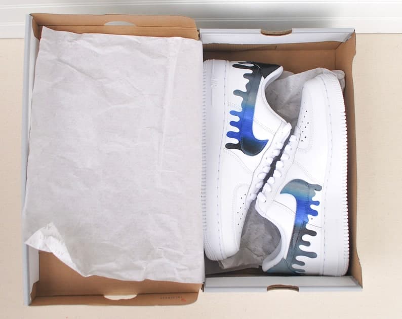 Rainbow Air Force 1 Handpainted Rainbow Design Men